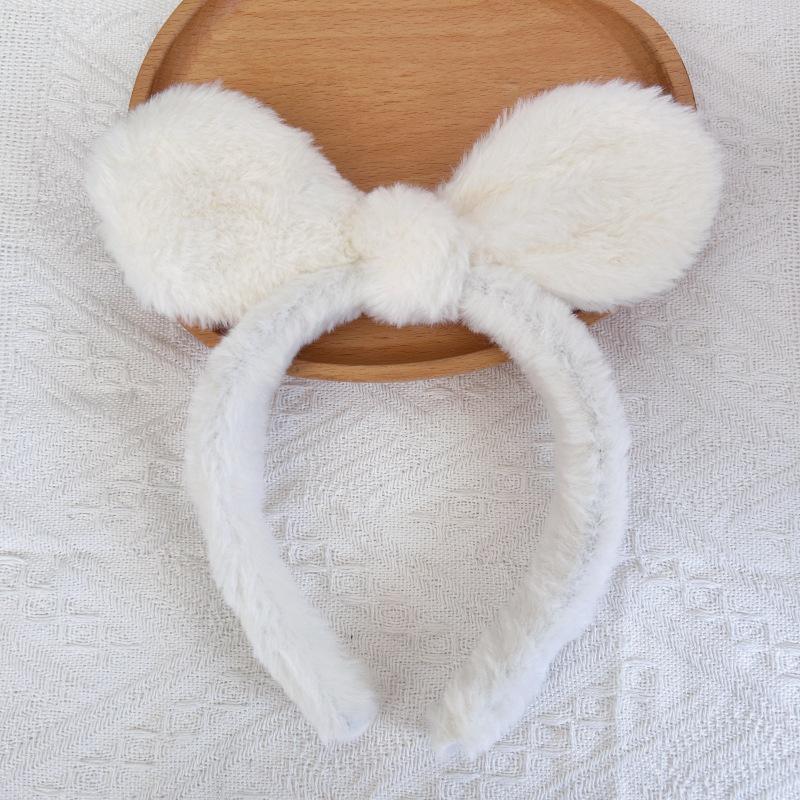 Cartoon Plush Headband: Cute Hair Accessory for Women & Kids, Perfect for Face Washing