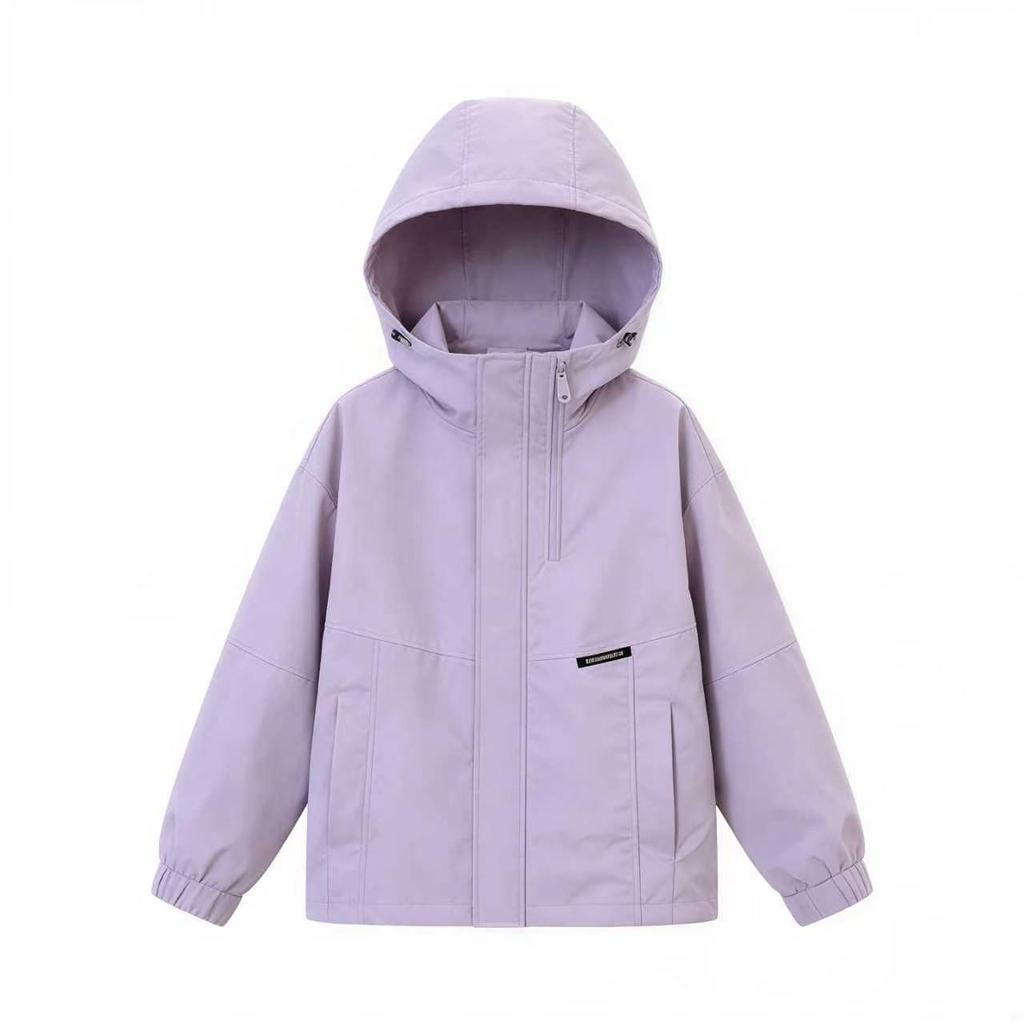 2026 Girls' Spring & Autumn Windbreaker Raincoat - Casual Loose Jacket Sportswear Top
