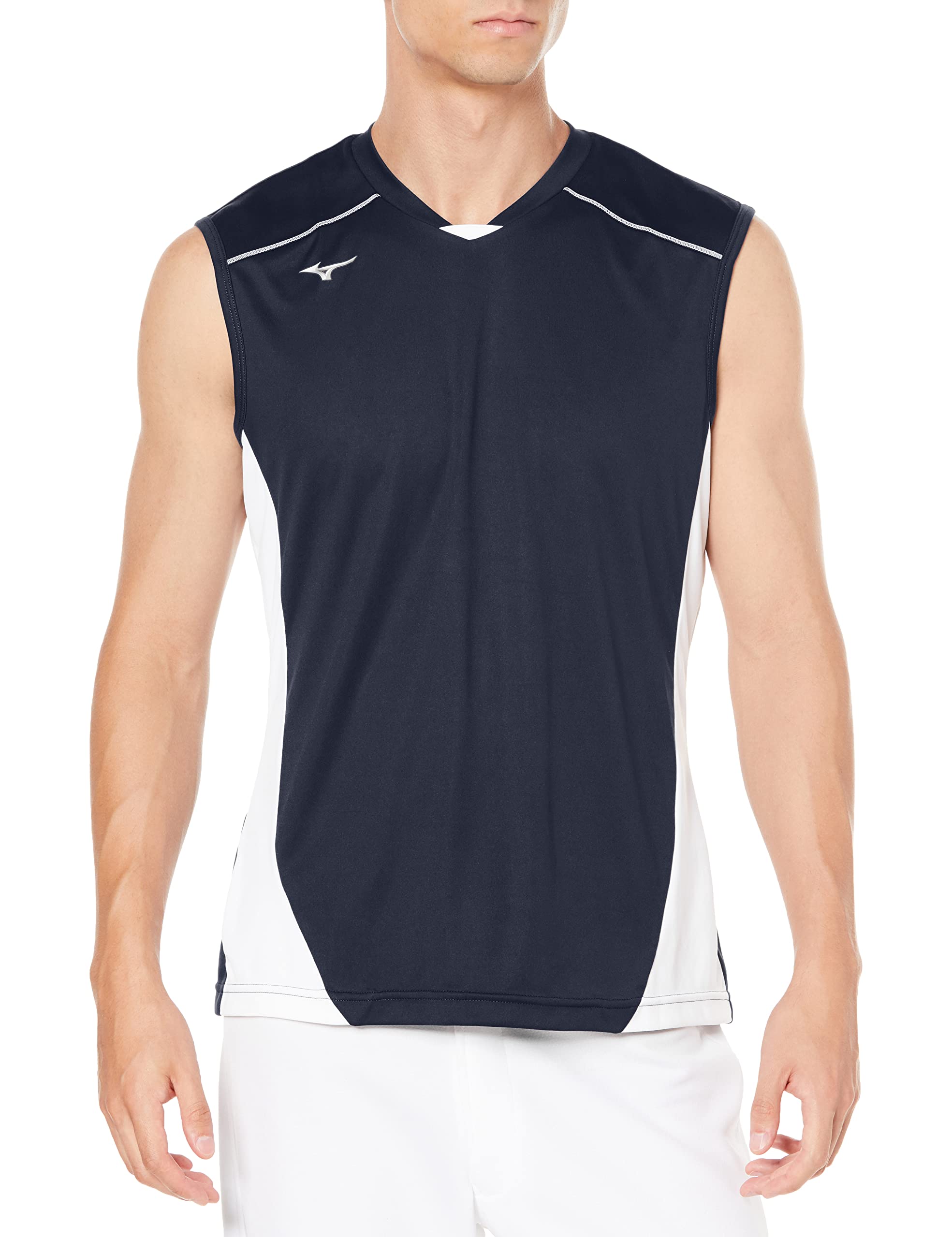 

Mizuno Бейсбольная графика 12JA1Q91 Темно-синяя x Белая футболка B-L