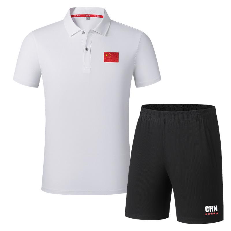 2025 Men's Quick-Dry Ice Silk Summer Sport Polo Shirt & Shorts Set