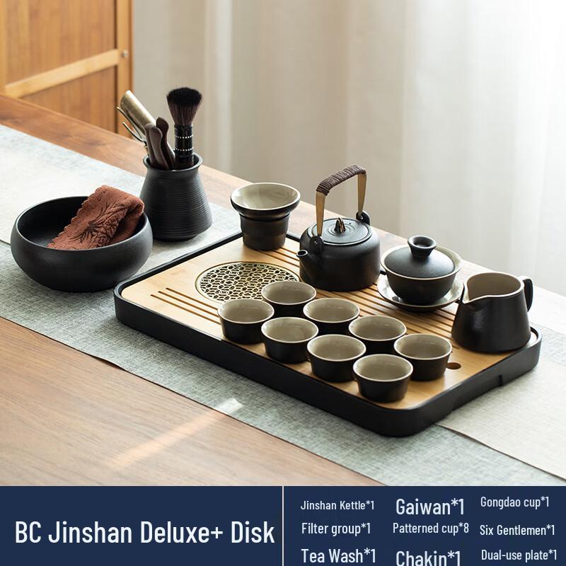 Japanese Style Black Pottery Kung Fu Tea Set