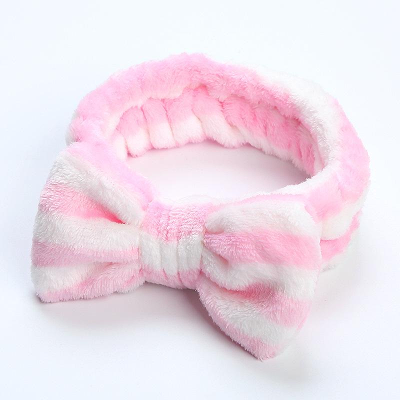 Leopard Print Coral Fleece Bow Headband for Women – Plush, Cute Hair Accessory