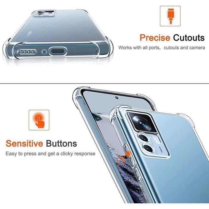 Case for Xiaomi 12T - 12T Pro - Shockproof Anti-Scratch Transparent Slim Reinforced Corners