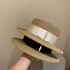Sun Protection Ladies Sun Hat Satin Bow Visor Cap British Style Beach Hat  Sun Protection