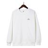 Unisex Baumwoll Oversize Rundhals-Sweatshirt Mit Gesticktem Buchstaben-Design Streetwear Lässiges Langarm-Oberteil