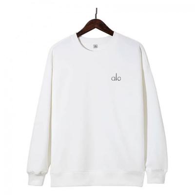 Unisex Cotton Oversized Crewneck Sweatshirt With Embroidered Letter Design Streetwear Casual Long Sleeve Top