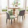 1Pc Tri Color Splicing Jacquard Curved Chair Cover Elastic Armchair Seat Covers Big Round Chair Slipcovers Negotiation Room