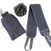 Bath Scrub Set: Thickened Back-Pulling Strip & Stain-Removing Mud-Rubbing Gloves