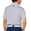 FootJoy Diamond Pattern Short Sleeve Wide Collar Golf Shirt, Navy, Men's, Size Small (FJ-S25-S23, 34552-S)