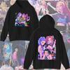 KPop Devil Hunter Sweatshirt Hooded Children's Spring and Autumn Outfit Rumi Mira Zoey Cartoon Anime Girl Long Sleeved Top