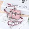 Chic and Compact Leather Necklace Coin Pouch Headphone Bag Accessory Fashion Headphone Pouch Zipper Coin Holders with Lanyard