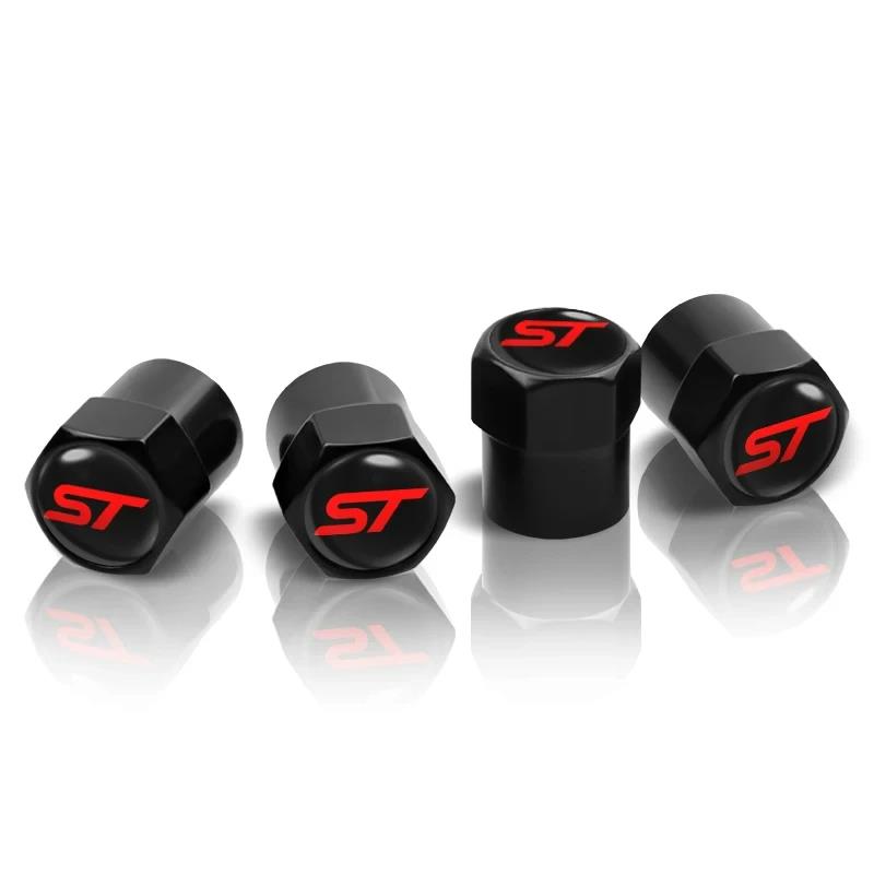 ST Line Style Tyre Valve Caps Air Stem Covers for Focus Kuga Explorer Edge Escape Ranger Bronco Valve Stems 1