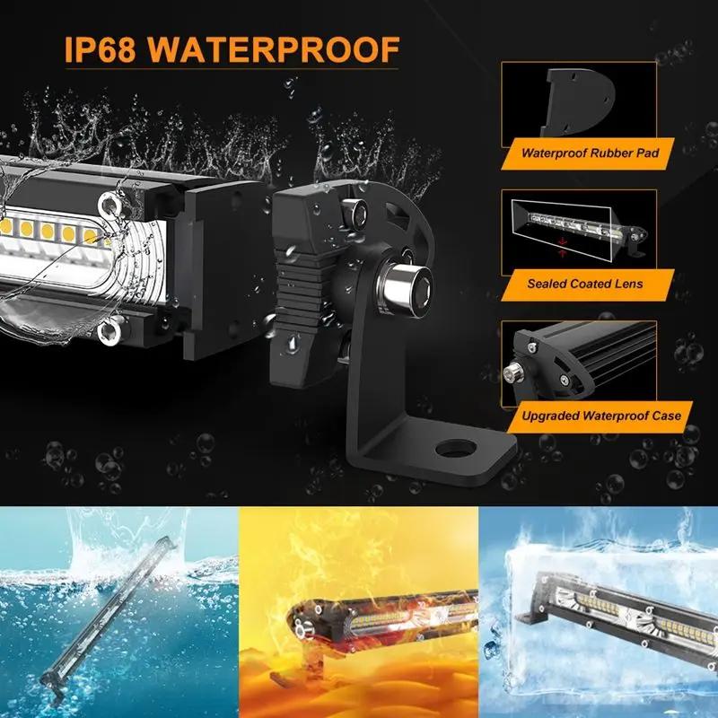7 Inch 14 Inch LED Work Light Ultra-thin Single Row LED Light Bar for Off-road 4x4 Jeep Truck Tractor Fog Light