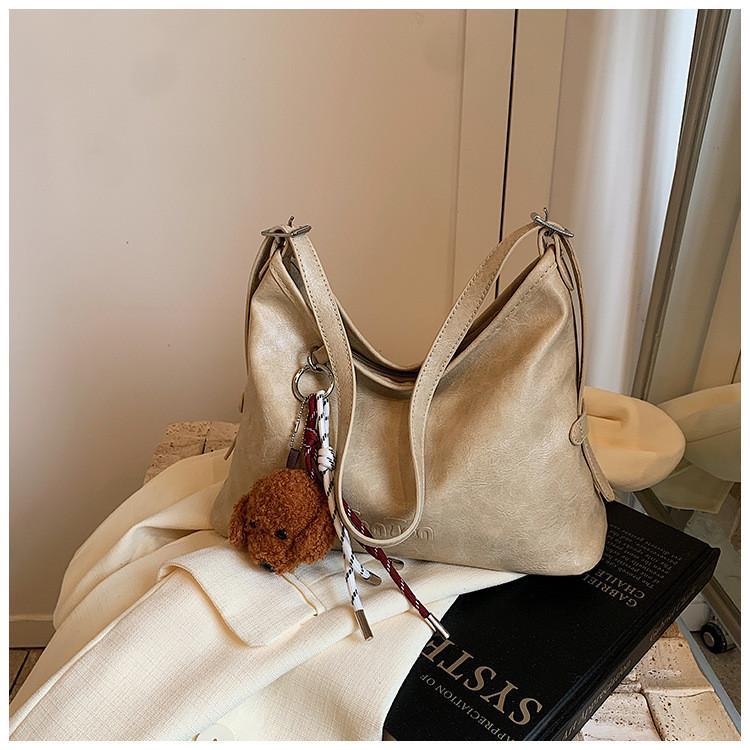 IELGY Work Commuter Large Capacity Tote Bag Retro Fashion Casual Underarm Bag Commuter Shoulder Bag