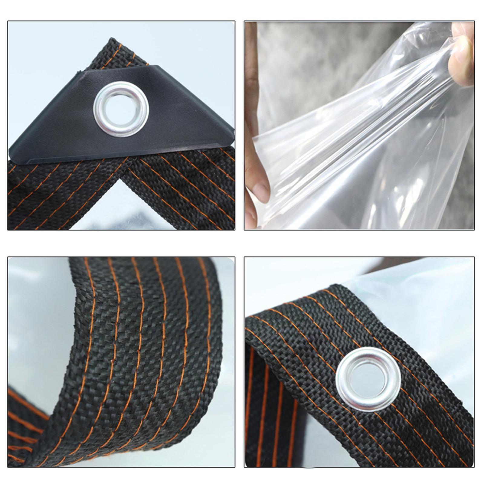 Clear Tarp Greenhouse Tarp Tarpaulin Multifunctional Freeze Protection 2x2 Meters