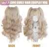 Double Ponytail Synthetic Wig For Women Lolita Clip-on Style Double Ponytail Wig Suitable For Role Playing Christmas Halloween