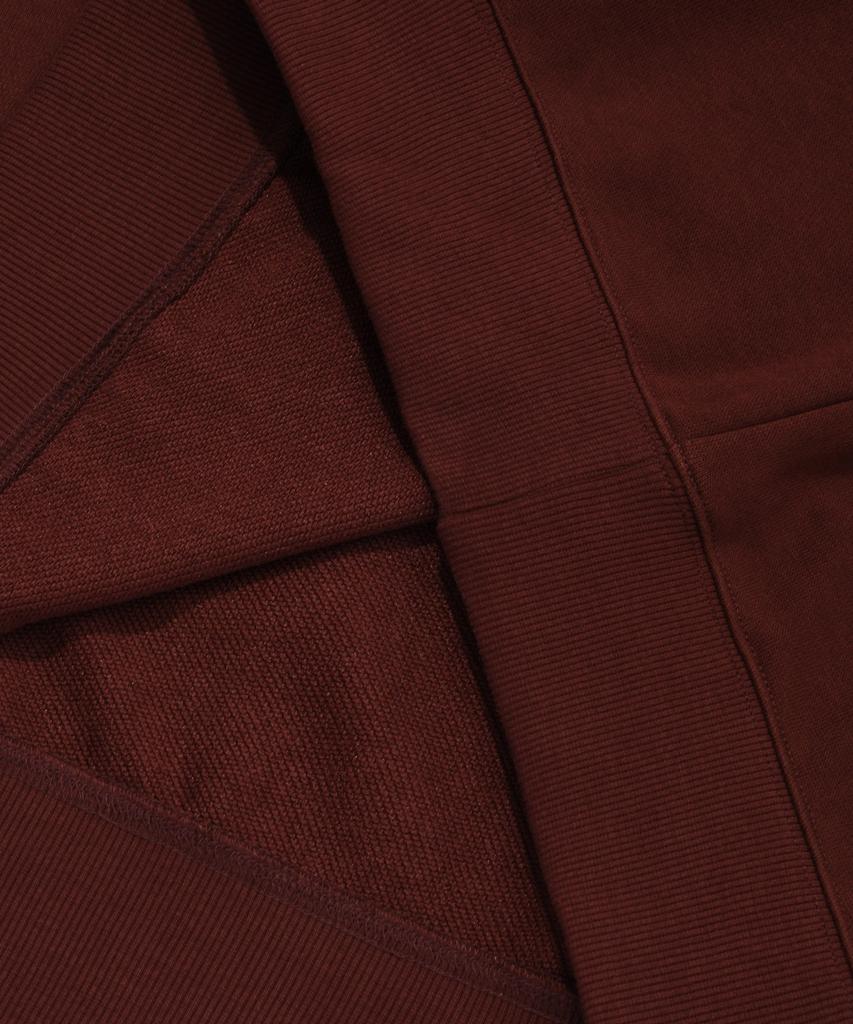 COVERNAT Arch Logo Half Zip Sweatshirt Deep Red