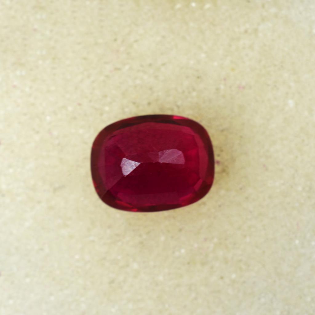 CERTIFIED Natural Pink Ruby Cushion Cut 5.30 Ct Loose Gemstone Jewelry Making