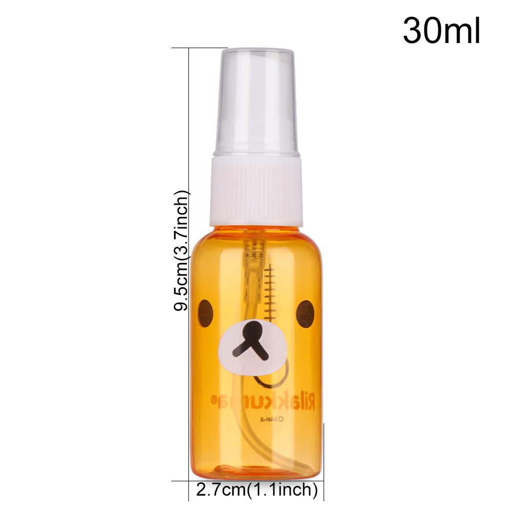 60ML Transparent Plastic Trigger Spray Bottles With Carabiner Hook Travel Portable Refillable Container Makeup Moisture Atomizer 60ml