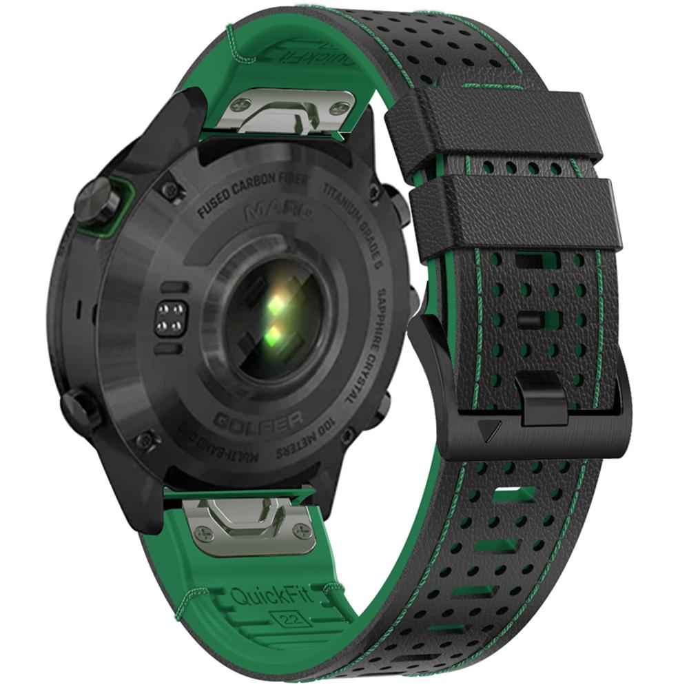 

KALEBOL для Garmin Fenix 7/7 Pro/6/6 Pro Quickfit 22 мм силиконовый ремешок для часов двухцветный дизайн с точками и отверстиями A