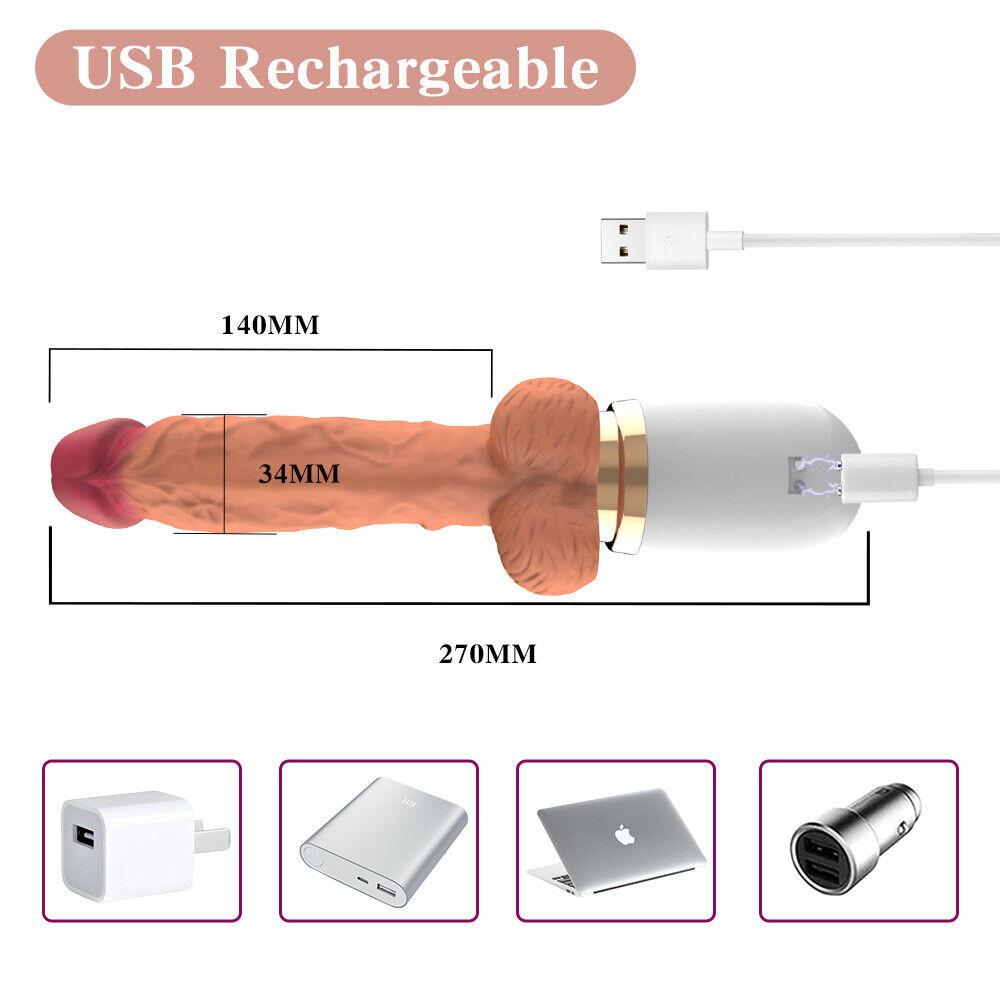 Electric Dildo Gun Sex Machine Simulation Telescopic Vibrator Female Masturbation Automatic Machine Female Sex Toy For Women