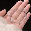 Elegant  Flowers Bracelet For Women Y2K Sweet Girls Moon Cherry Blossom Bow Zircon Bracelets Luxury Designer Jewelry Gift