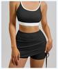 Damen High-Waist Sportrock mit Rüschen und Anti-Exposure Yoga-Shorts - Dehnbar, Atmungsaktiv, Neue Sommerkollektion