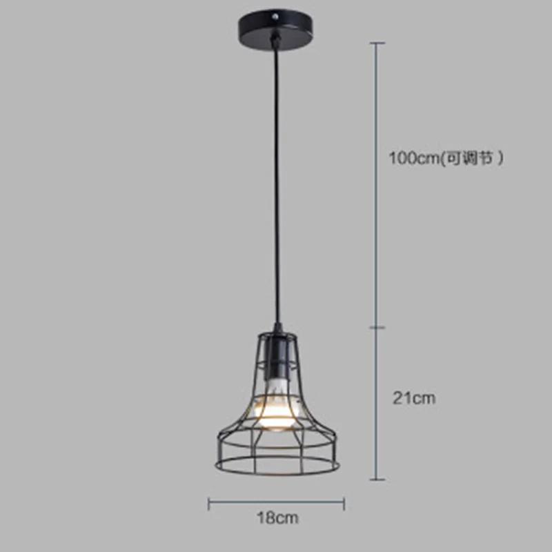Lampă cu pandantiv de epocă, cadru de fier, iluminat de tavan, vopsea, restaurant, ceainărie, candelabru pentru interior, metal forjat, lumini suspendate moderne
