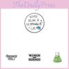 Unique Cartoon Creative Chemistry Experiment Beaker Alloy Badge Brooch For Men Women And