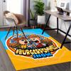 1pc Burger,LukasBS Burgerpommes,potatoes Office Carpet Soft Polyester Entrance Carpet Washable Non S