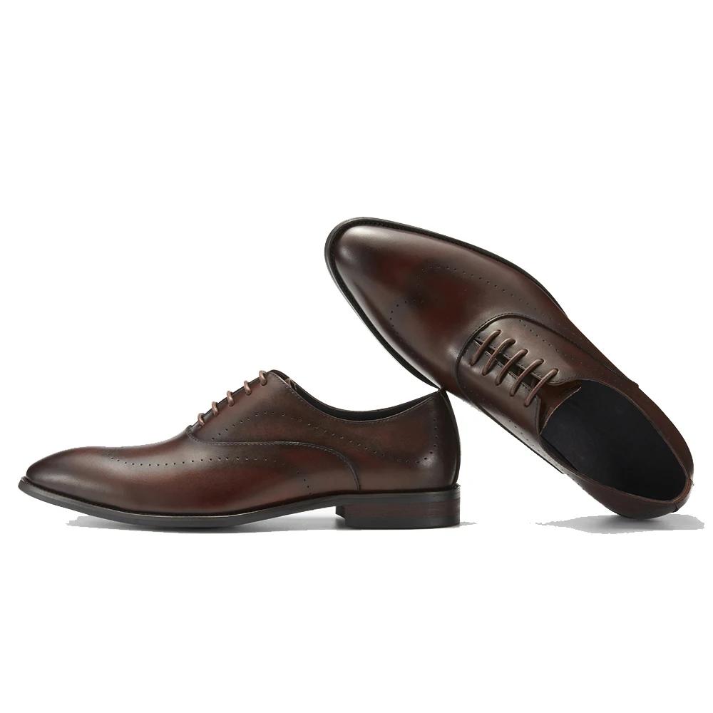Mode 2025 Neuankömmling Handgefertigt Vollnarbiges Echtes Leder Oxford Business Alltagsschuhe für Herren
