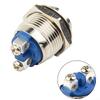 Push Button Switch 2A/36VDC Nickel-Plated Brass 18mm Electrical Equipment