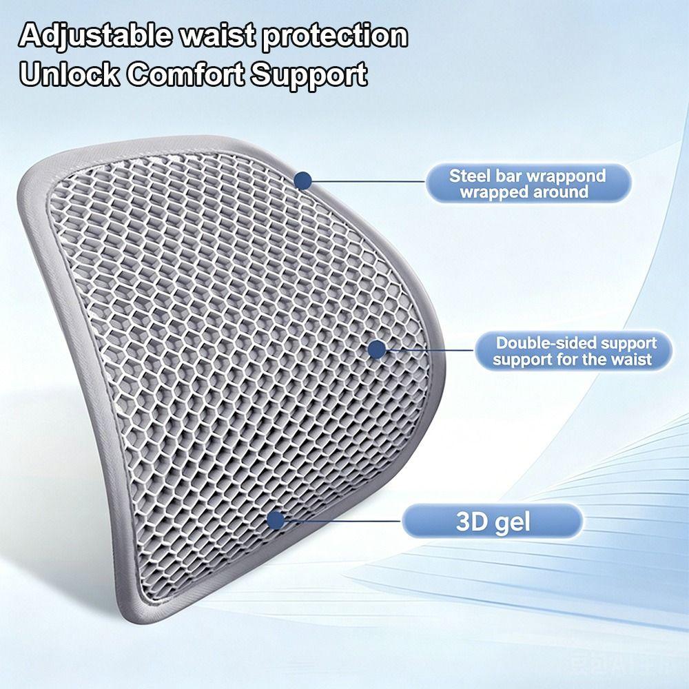 Breathable Gel Seat Cushion for Car Seat Summer Car Seat Cushion Pad Car Back Support  Home Use