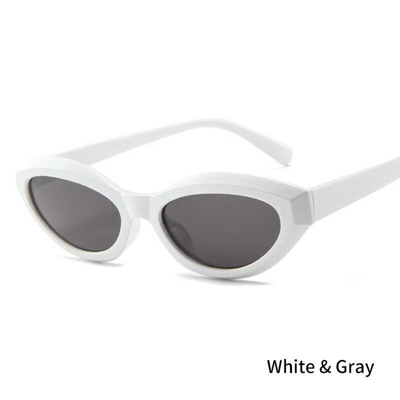 

Мужские Ретро Женские Винтажные Овальные Солнцезащитные Очки с Маленькой Оправой Очки Модные Оттенки Uv400 White&Gray