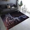 Snow Wolf Pattern Floor Mat Door Decoration Home Living Room Floor Mat