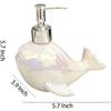 WAIT FLY Whale Shaped Soap Dispenser with Plastic Pump, Refillable Lotion Soap Bottle, Dish Soap Dispenser, Hand Soap Dispenser, Home Decoration