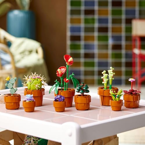 LEGO Botanical Mini Plant Set, 758 Pieces, Toy, Birthday, Christmas Gift, Building Blocks, Mother's Day, Father's Day, Gift for Men and Women, Artific