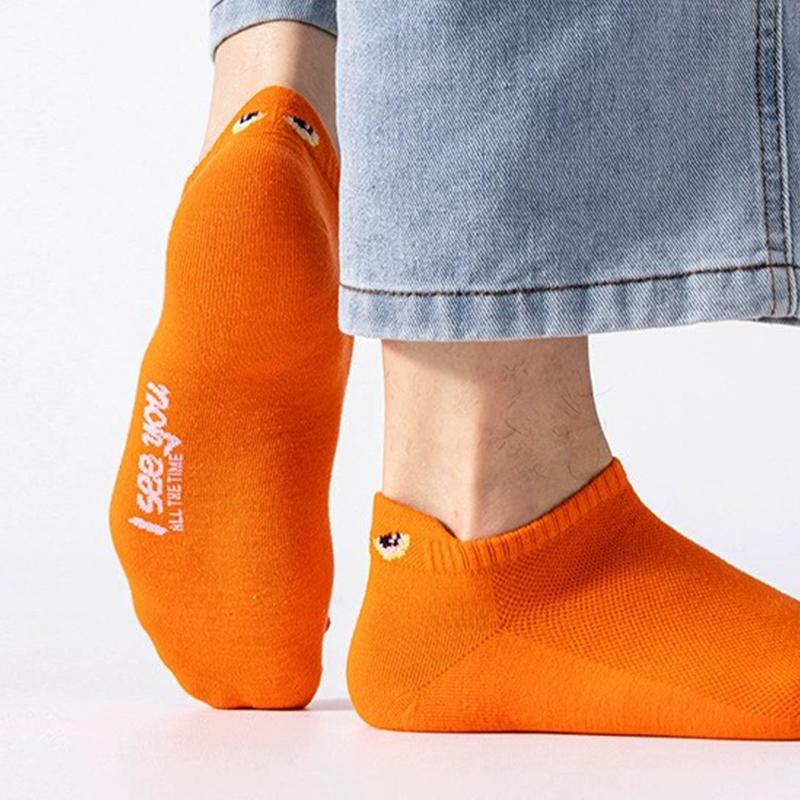 10 perechi de șosete de calitate cu fața zâmbitoare pentru femei, bumbac respirabil, joasă, tub scurt, ocazional, șosete anti-alunecare, rezistente la uzură, patru anotimpuri