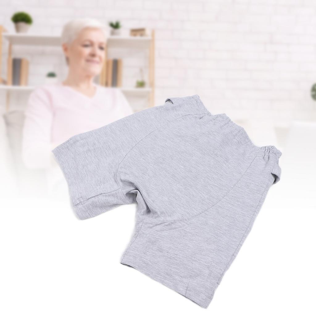 Elderly Hip Protection Shorts Breathable Sweat Absorbing Safety Hip Protector Pants Grey