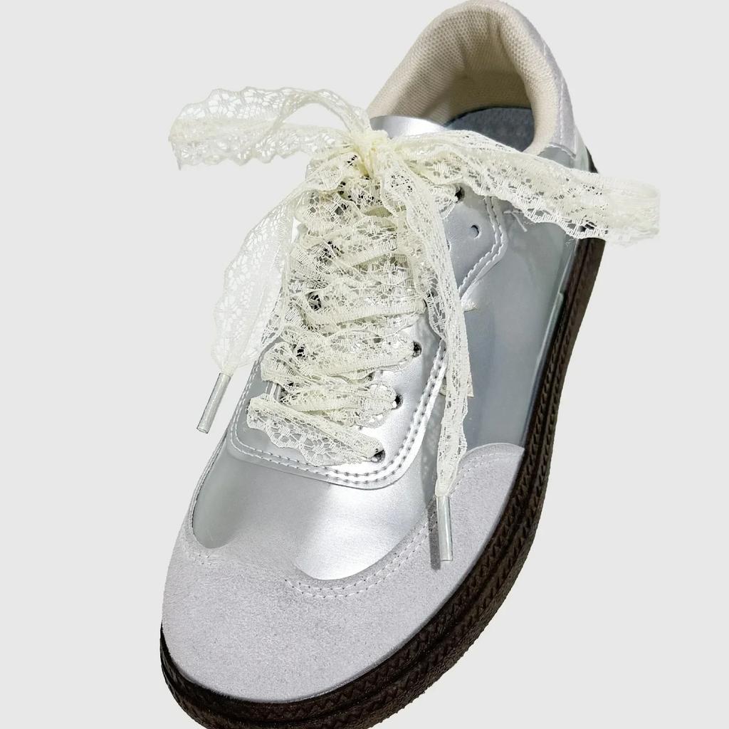 1Pair Black White Shoe Laces Accessorices Lace Flat Shoelace for Sneakers Shoelaces for Women Casual Shoes