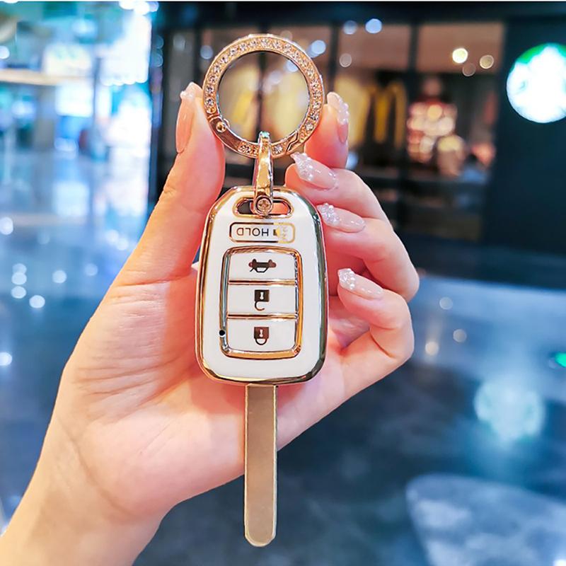 Tpu Auto Smart Key Fob Case Cover Housing Fit For Honda Accord Civic Key Ring Auto Accessories Premium Grade Auto Interior Accessory