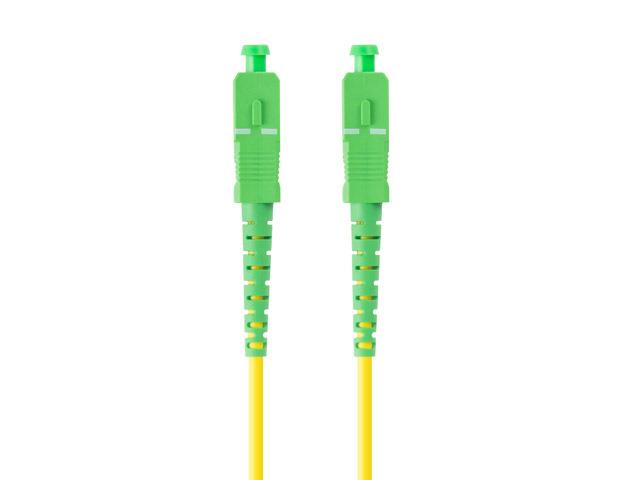 Patchcord światłowodowy Lanberg SM SC/APC-SC/APC SIMPLEX 3.0MM LSZH G657A1 1M żółty