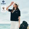 Women's Short Sleeve Lapel Knit Top