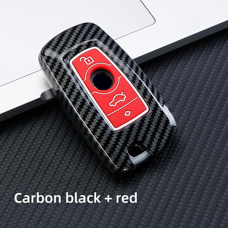 Abs Carbon Fiber Car Key Case Cover Shell For Bmw 1 3 5 7 Series X1 X3 X4 X5 X6 G20 G30 F15 F16 G01 G02 G05 F10 F20 F30 G07 F34