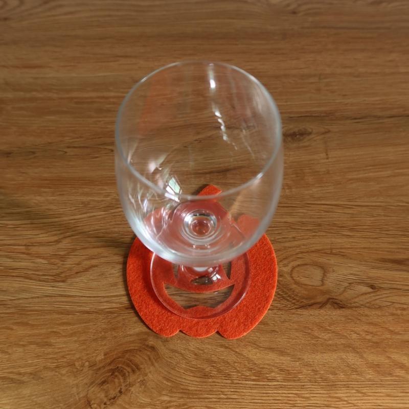 4Pack Halloween Placemats Coaster Pumpkins Table Halloween Placemat Drink Mat