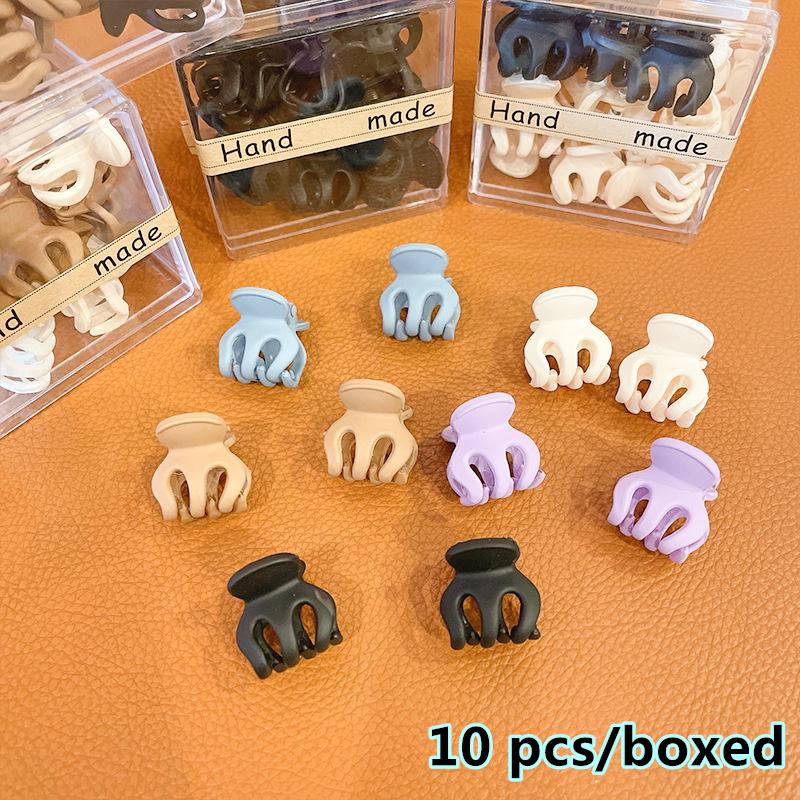Kawaii Korean Mini Claw Hair Clip Set Hairpins Women Girls Baby Small Hair Crab Hoop Clipper Office Accessories Holder Headdress