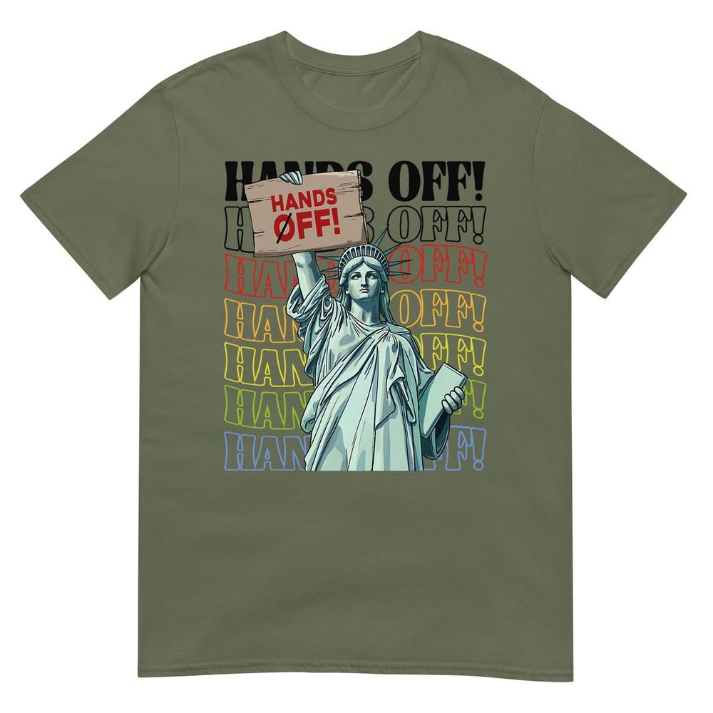 Resist Hands Off Vintage We The People American Flag Protest TShirt