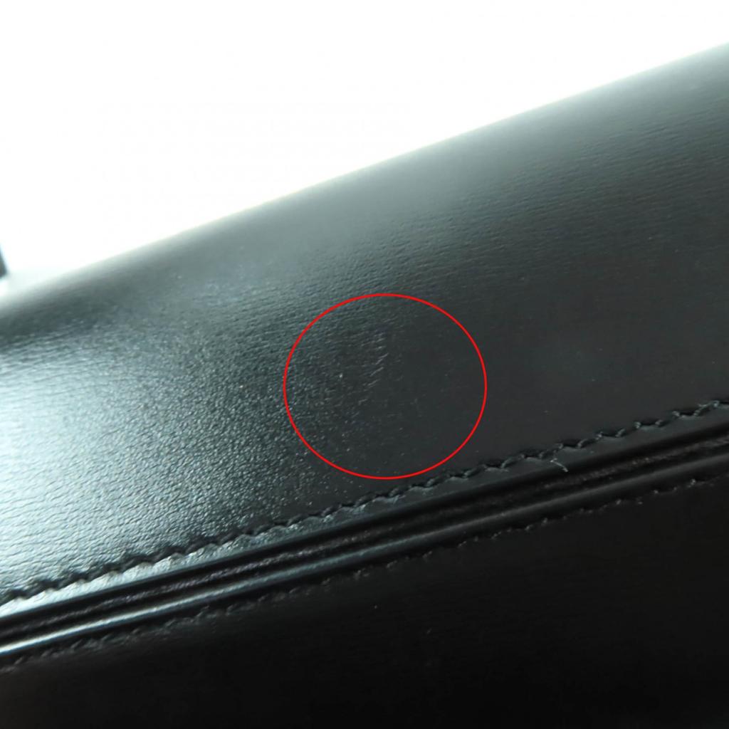 Great JIL SANDER Cannolo Mini Shoulder Bag With Logo Black Leather J08WD0008 Used