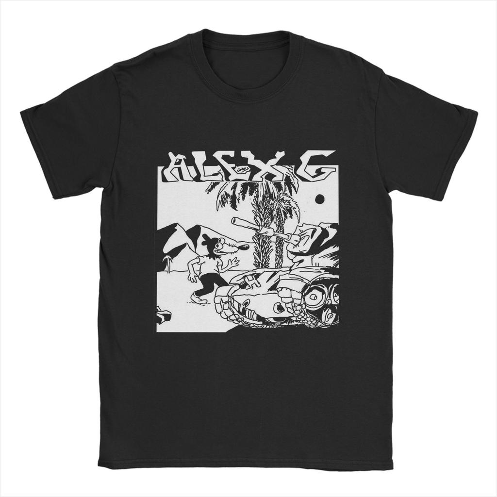 Men Women T-Shirt Singer Alex G Print T-Shirts Hip Hop  Beach Tee Shirt Vintage Pattern 100 Cotton Clothes Birthday Gift