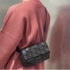 Women's Geometric Diamond Pattern Round Crossbody & Waist Bag